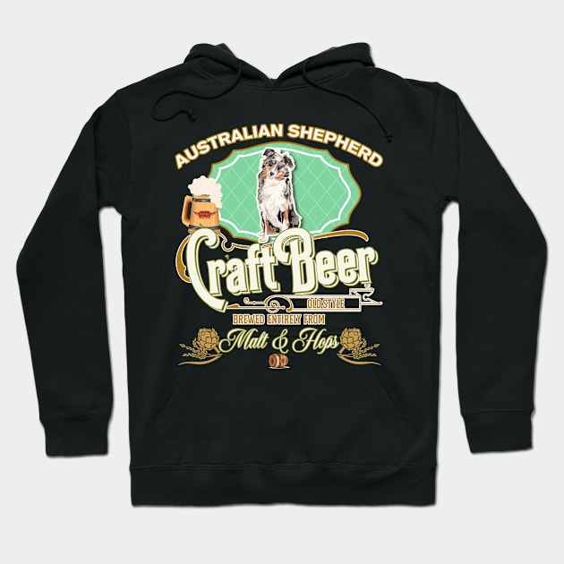 Australian Shepherd Gifts - Beer Dog lover Hoodie by StudioElla